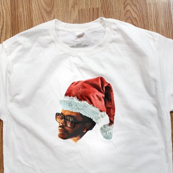 The Weeknd Custom Christmas T-Shirt - Picture 1 of 3